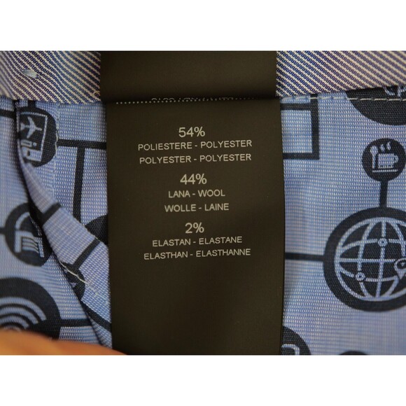 PT Torino Slim Fit Leg Pants Gray Men EU54 US 38 Trousers‎ Techno Washable Wool - Picture 11 of 11